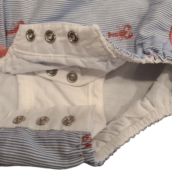 Tommy Bahama Infant Set with Lobster Print and Nautical Stripes, Size 3-6 Months - Picture 6 of 12